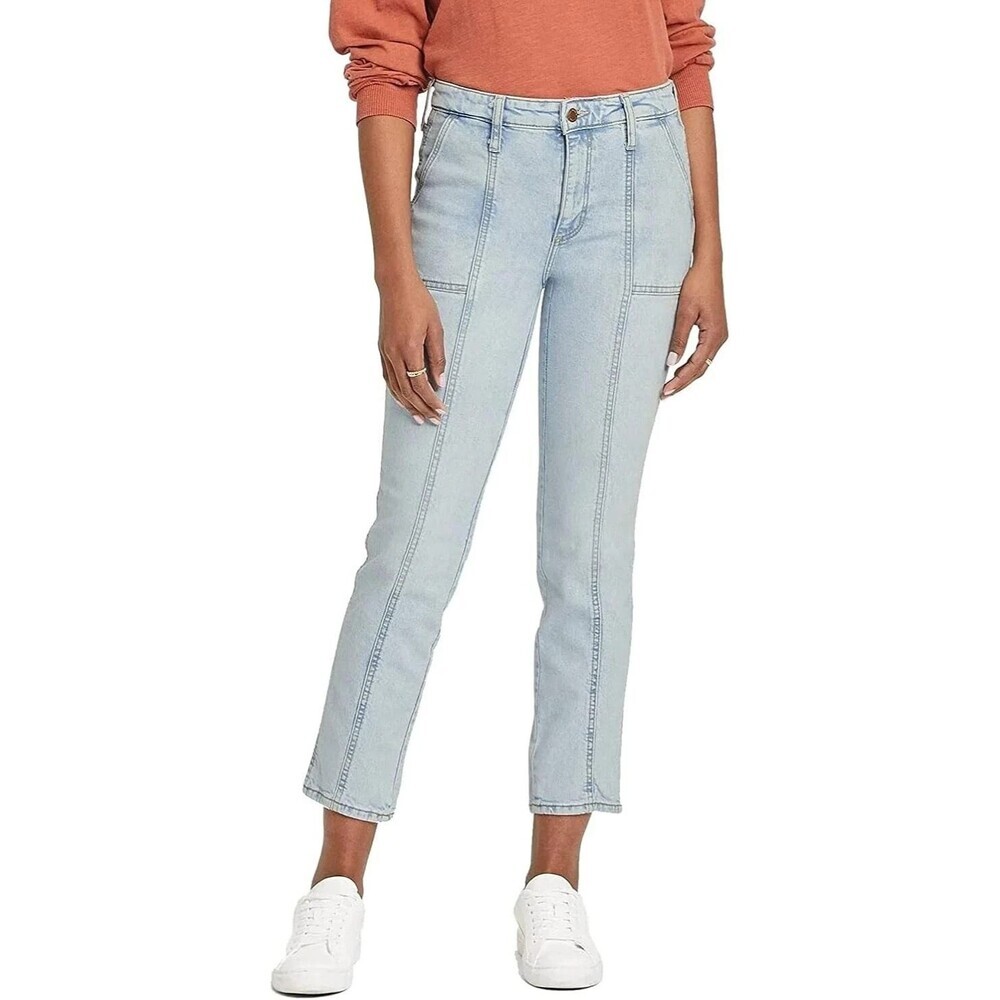 NWT Universal Thread Women's High-Rise Slim Straight Jeans Vintage Stretch Sz 8
